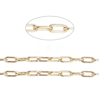 Ion Plating(IP) 304 Stainless Steel Paperclip Chains CHS-F010-01A-G-1