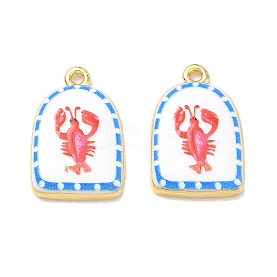 Printed Brass Pendants KK-CBAF9BC-07G-05-1