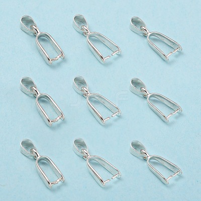 Brass Ice Pick Pinch Bails KK-K802-S-1