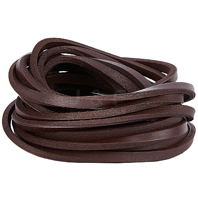 Flat Cowhide Leather Cord WL-GF0001-10B-03-1