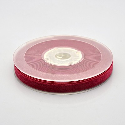 Polyester Velvet Ribbon for Gift Packing and Festival Decoration SRIB-M001-10mm-260-1