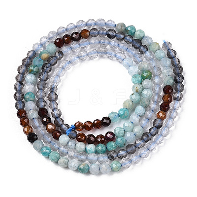 Natural Mixed Gemstone Beads Strands G-D080-A01-03-06-1