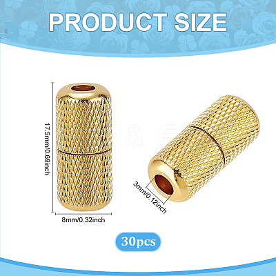 30Pcs Brass Capsule Lace Lock Buckles KK-PH0011-61G-1