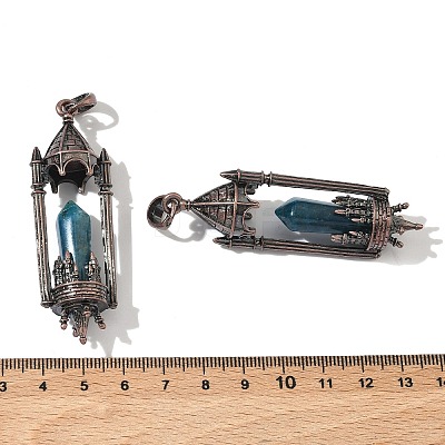 Natural Apatite Faceted Pointed Bullet Shaped Big Pendants G-P613-01R-01-1