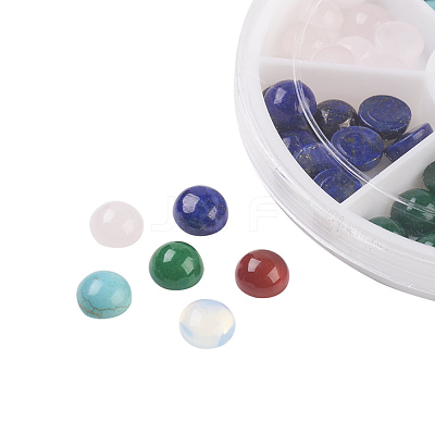 Natural & Synthetic Mixed Gemstone Cabochons G-JP0001-13-1