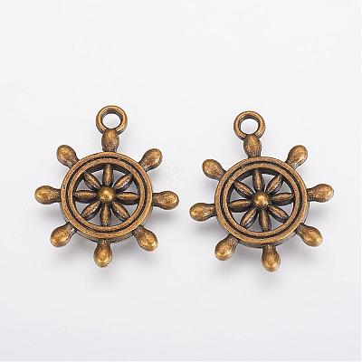 Tibetan Style Alloy Pendants TIBEP-A122979-AB-FF-1