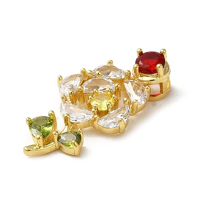 Colorful Glass Pendants KK-F865-02G-1