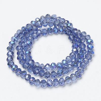 Electroplate Glass Beads Strands EGLA-A034-T4mm-I12-1