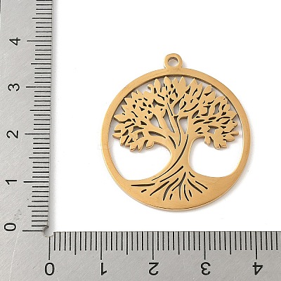 304 Stainless Steel Pendants STAS-V016-11G-1