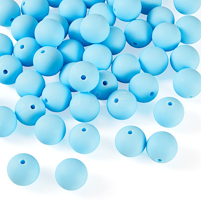 50Pcs Food Grade Eco-Friendly Silicone Beads SIL-TADJ0001-03J-1