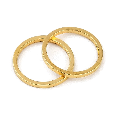 Rack Plating Brass Linking Rings KK-P286-01B-G-1