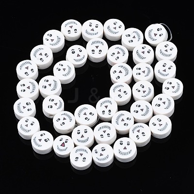 Handmade Polymer Clay Bead Strands CLAY-S096-038-1