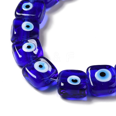 Handmade Evil Eye Lampwork Beads Strands LAMP-G154-03C-1