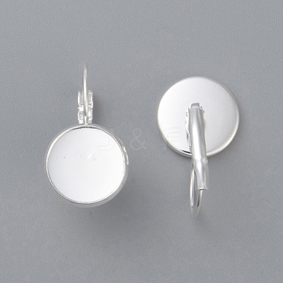 304 Stainless Steel Leverback Earring Settings STAS-F191-03S-8mm-1