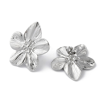 Non-Tarnish 304 Stainless Steel Stud Earrings STAS-Z052-19P-1
