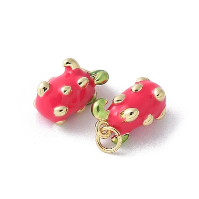 Brass Enamel Pendants KK-D336-06G-05-1