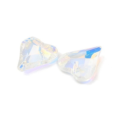 Electroplated Glass Pendants EGLA-M029-05-01-1