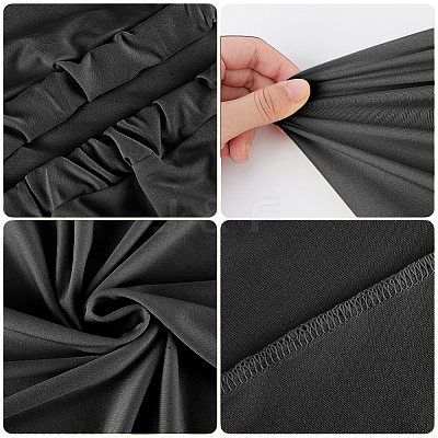 2Pcs 2 Styles Polyester Wedding Arch Cover Cloth FEPA-CN0001-02C-1