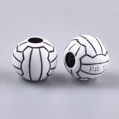 Craft Style Acrylic Beads MACR-T023-18-1