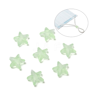Star PVC Plastic Cord Lock for Mouth Cover KY-D013-02A-1