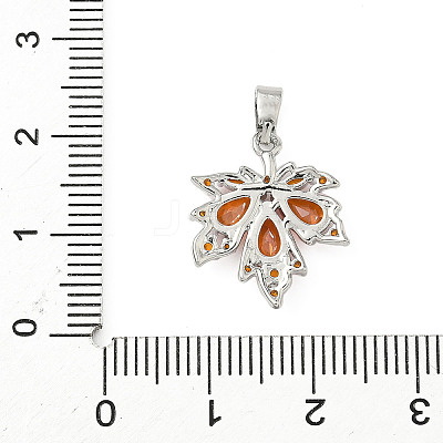 Brass Micro Pave Cubic Zirconia Pendants KK-H076-04P-1