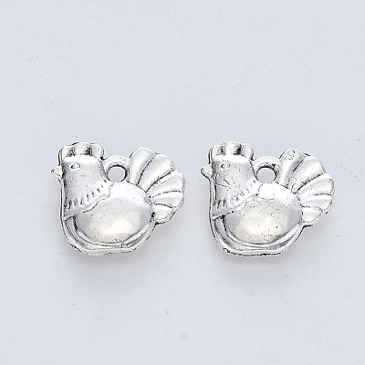 Tibetan Style Alloy Pendants X-TIBE-R316-025AS-RS-1
