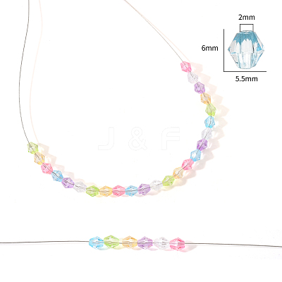 Transparent Acrylic Beads TACR-YW0001-6MM-01-1