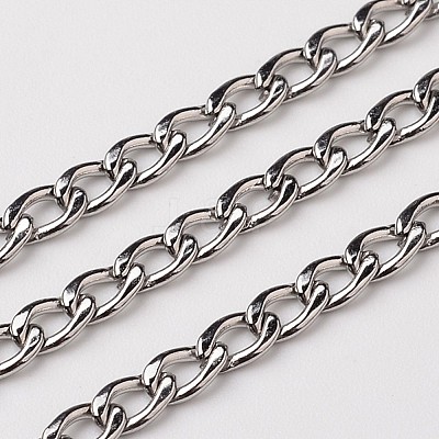 Tarnish Resistant 304 Stainless Steel Twisted Chains Curb Chains CHS-L015-26-1