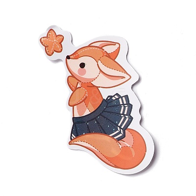 Fox Paper Stickers Set X-DIY-M031-41-1