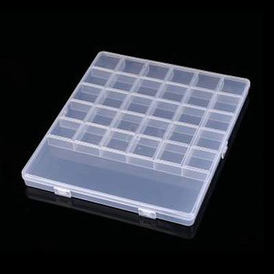 Transparent Plastic Bead Containers CON-YW0001-46-1