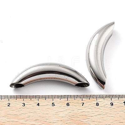 Non-Tarnish 201 Stainless Steel Tube Beads STAS-Z057-08P-1