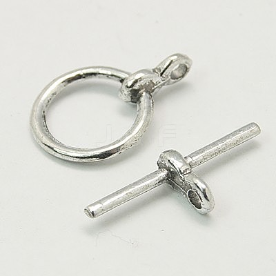Tibetan Style Toggle Clasps TIBE-AB2035Y-NF-1
