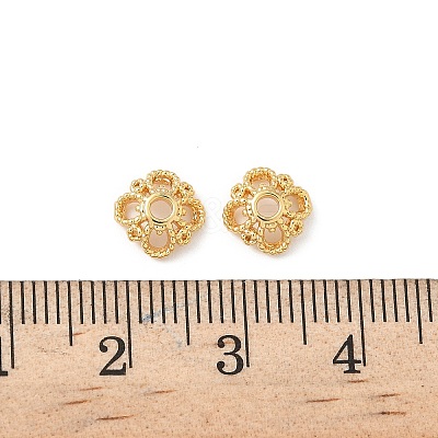 Brass Bead Caps KK-C099-05G-1