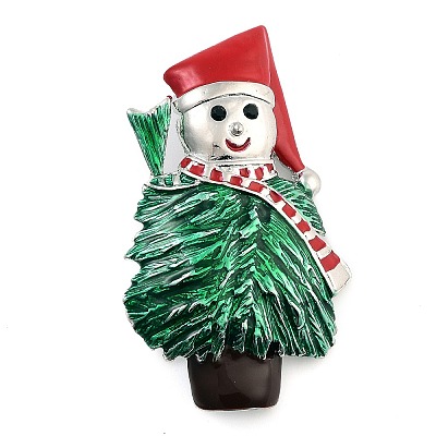 Christmas Theme Alloy Enamel Brooches JEWB-S022-05C-P-1