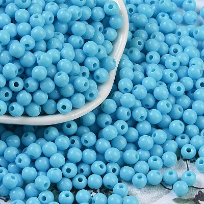 Opaque Acrylic Beads SACR-A007-01C-07-1