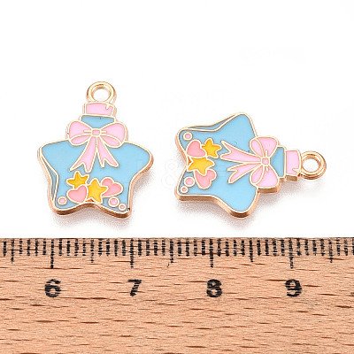 Alloy Enamel Pendants ENAM-T022-24-1