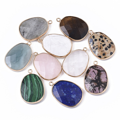 Natural & Synthetic Gemstone Pendants G-T131-08-1