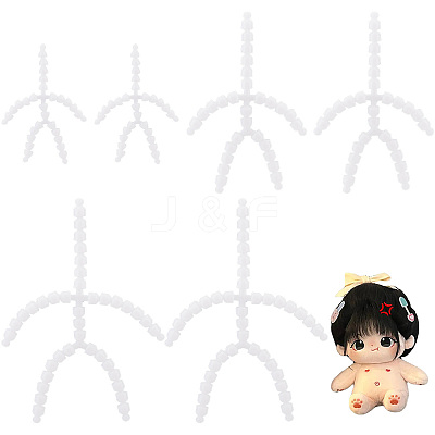 6Pcs 3 Style Plastic Action Figure Movable Skeleton DOLL-PH0001-16-1