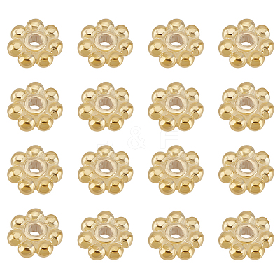 16Pcs 925 Sterling Silver Granulated Beads STER-BC0003-14G-1