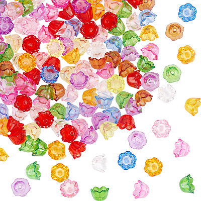 600Pcs Transparent Acrylic Beads TACR-SP0001-09-1