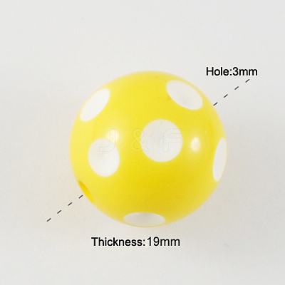 Chunky Bubblegum Acrylic Beads SACR-S146-20mm-05-1