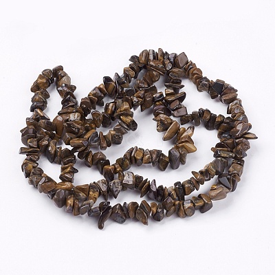 Natural Tiger Eye Stone Bead Strands X-G-R192-19-1