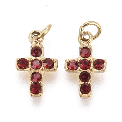 316 Surgical Stainless Steel Tiny Cross Charms X-STAS-F256-023C-G-1