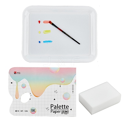 1Pc Plastic Color Palette DIY-HY0001-69-1