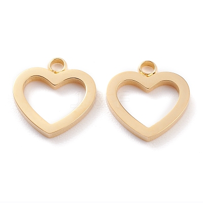 Ion Plating(IP) 304 Stainless Steel Charms STAS-Y002-04G-1