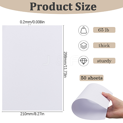50Pcs A4 Craft Paper Cardstock DIY-SP0003-11D-1