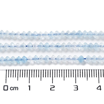Natural Aquamarine Beads Strands G-J400-B01-01-1