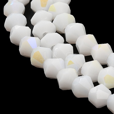 Opaque Solid Color Imitation Jade Glass Beads Strands EGLA-A039-P4mm-L15-1
