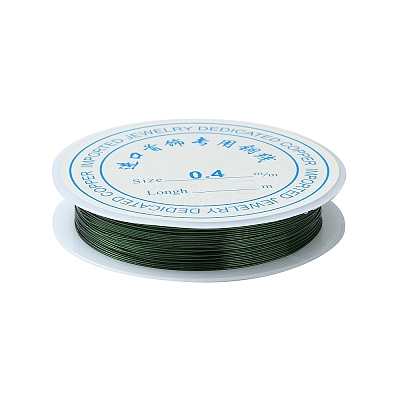 Round Copper Jewelry Wire CWIR-S002-0.4mm-M-1