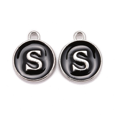 Platinum Plated Alloy Charms ENAM-S118-02S-P-1